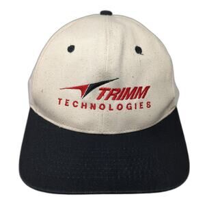 Trimm Technologies Snapback Cap Beige One Size Adjustable Embroidered Kc Brand